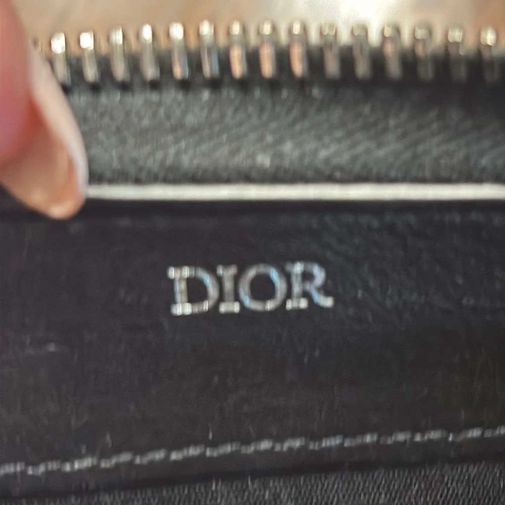 CHRISTIAN DIOR Long wallet (with coin pocket) Oblique Galaxy Calf